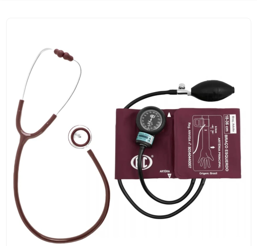 Conjunto BIC Estetoscópio + Esfigmomanômetro New Innova Plus
