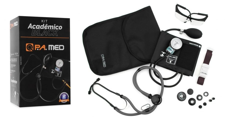 Kit Acadêmico P.A MED Linha Black.