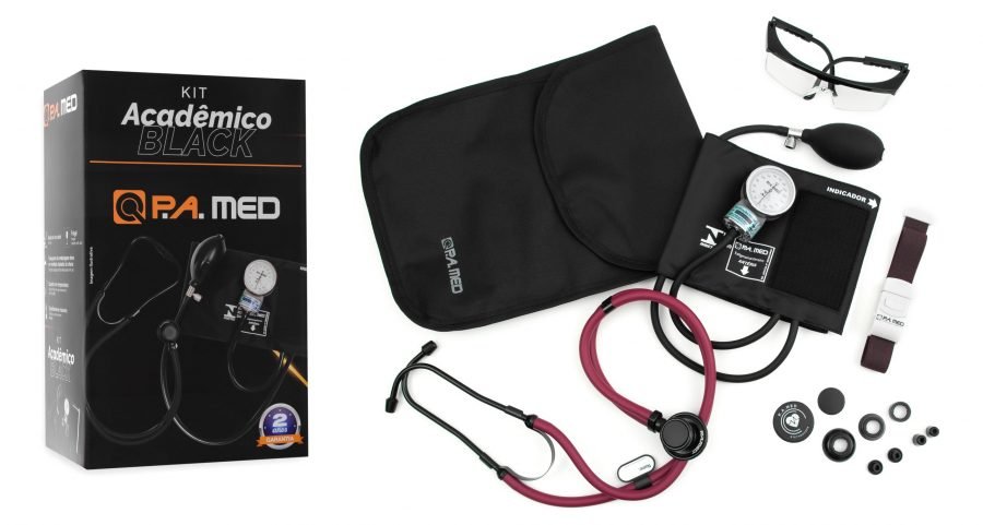 Kit Acadêmico P.A MED Linha Black.
