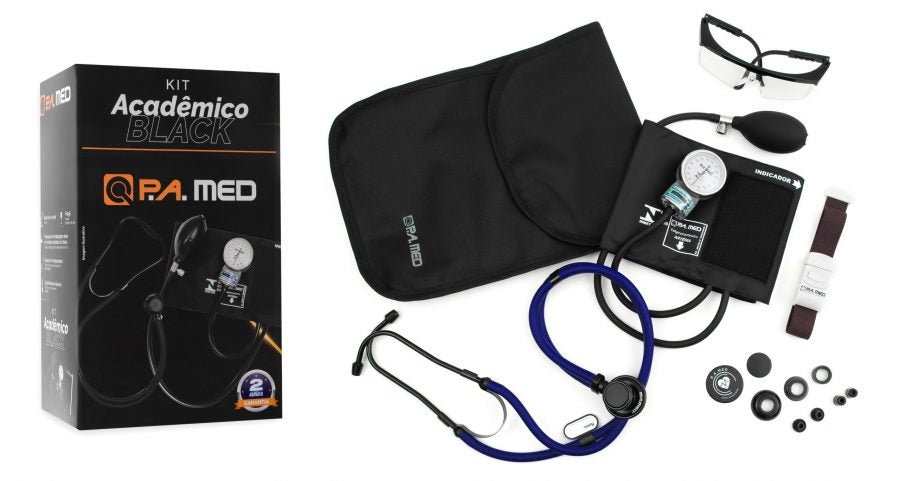 Kit Acadêmico P.A MED Linha Black.